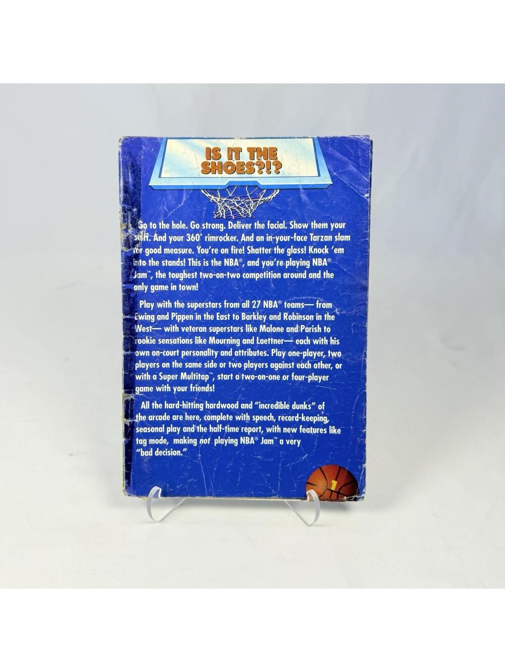 Nintendo SNES NBA Jam Tournament Edition Game Manual Only - Cover Missing